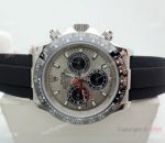 Rolex Comograph Daytona 40mm Watch Ss Gray Face Black Ceramic bezel